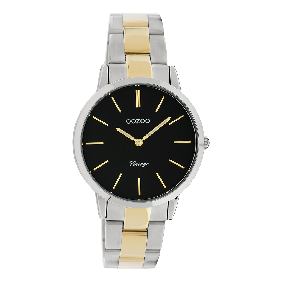 OOZOO Montre en couleur argent/couleur or avec bracelet en acier inoxydable en couleur argent/couleur or - C20107