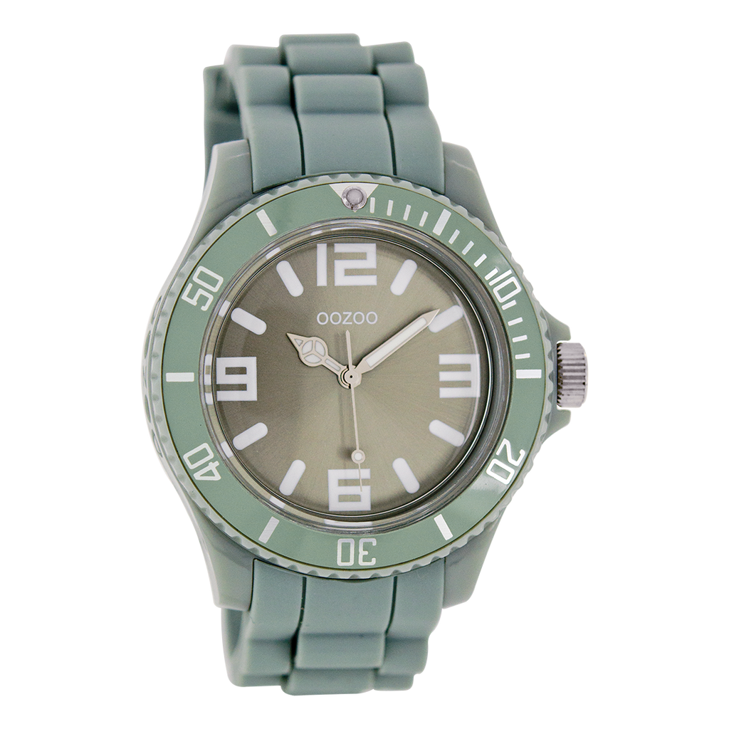 Grey OOZOO watch with grey rubber strap - C4279