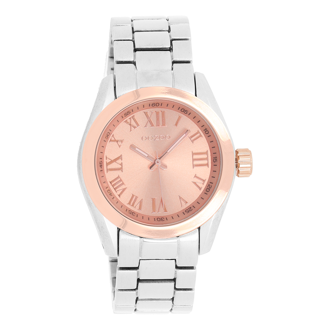 OOZOO Montre en couleur or avec bracelet en acier inoxydable en couleur or - C5722