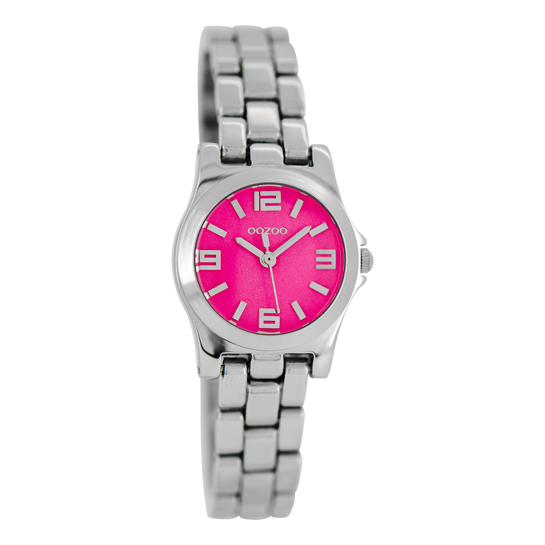 OOZOO Montre en couleur argent avec bracelet en acier inoxydable en couleur argent - C6220