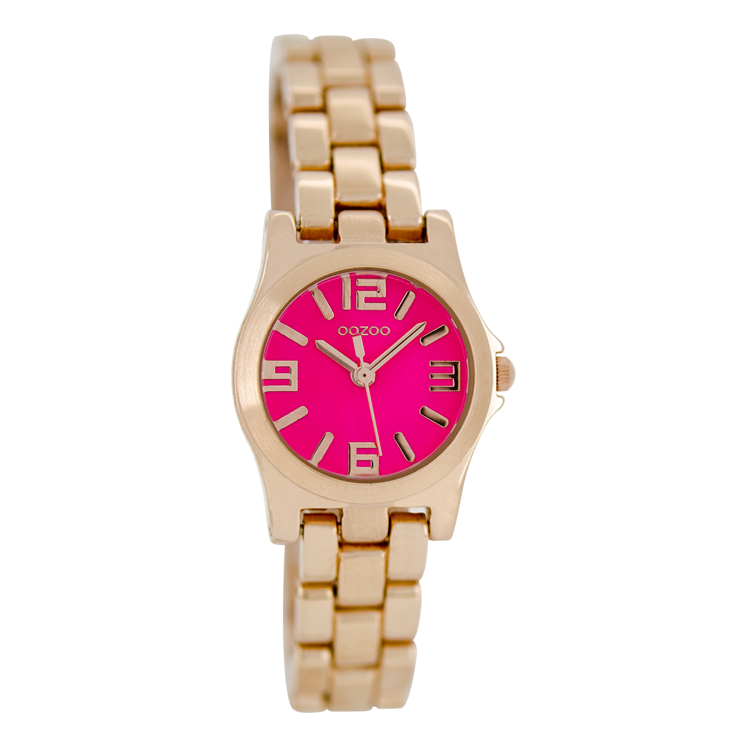 OOZOO Montre en couleur or rose avec bracelet en acier inoxydable en couleur or rose - C6223