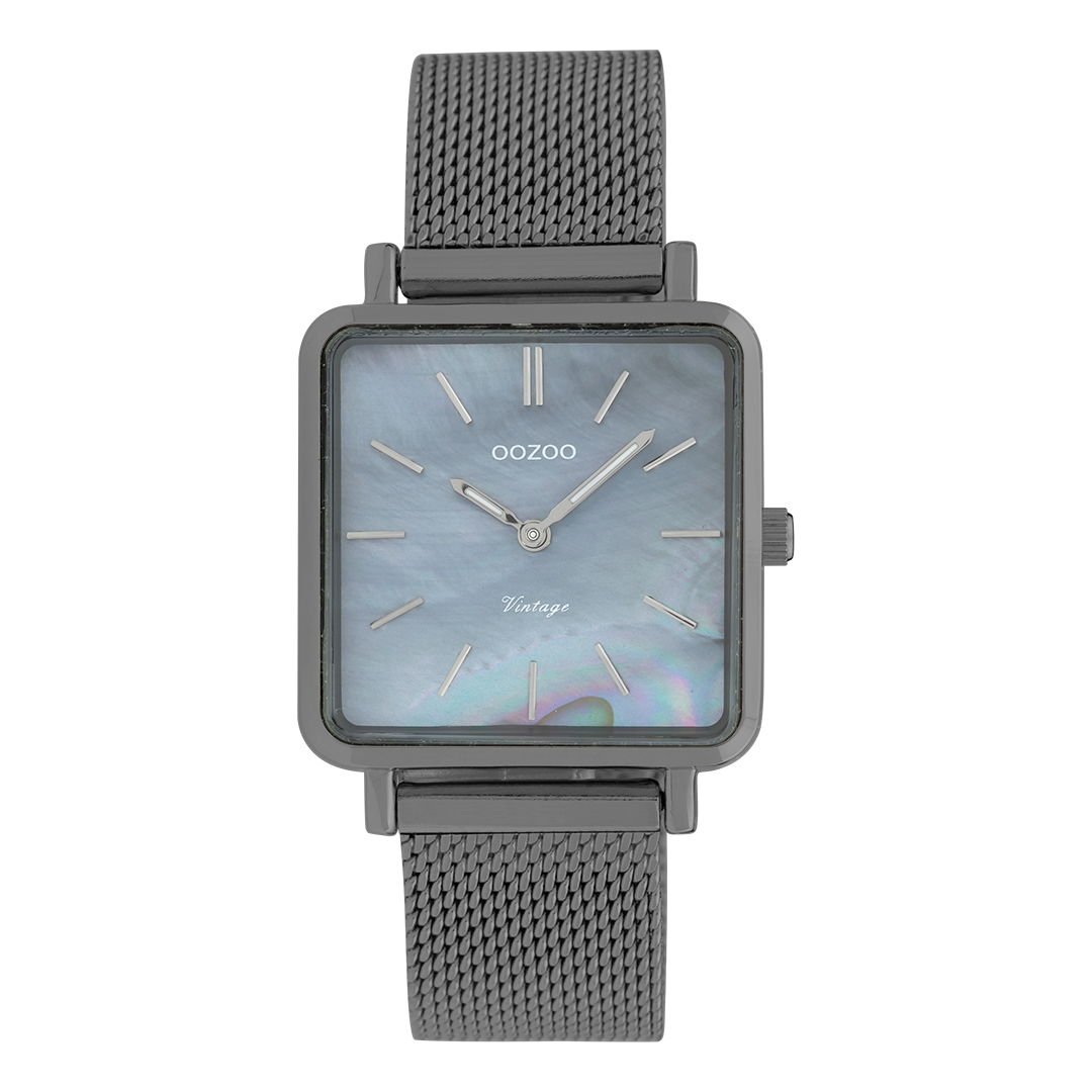 OOZOO Montre en titane avec bracelet en mesh en titane - C9849