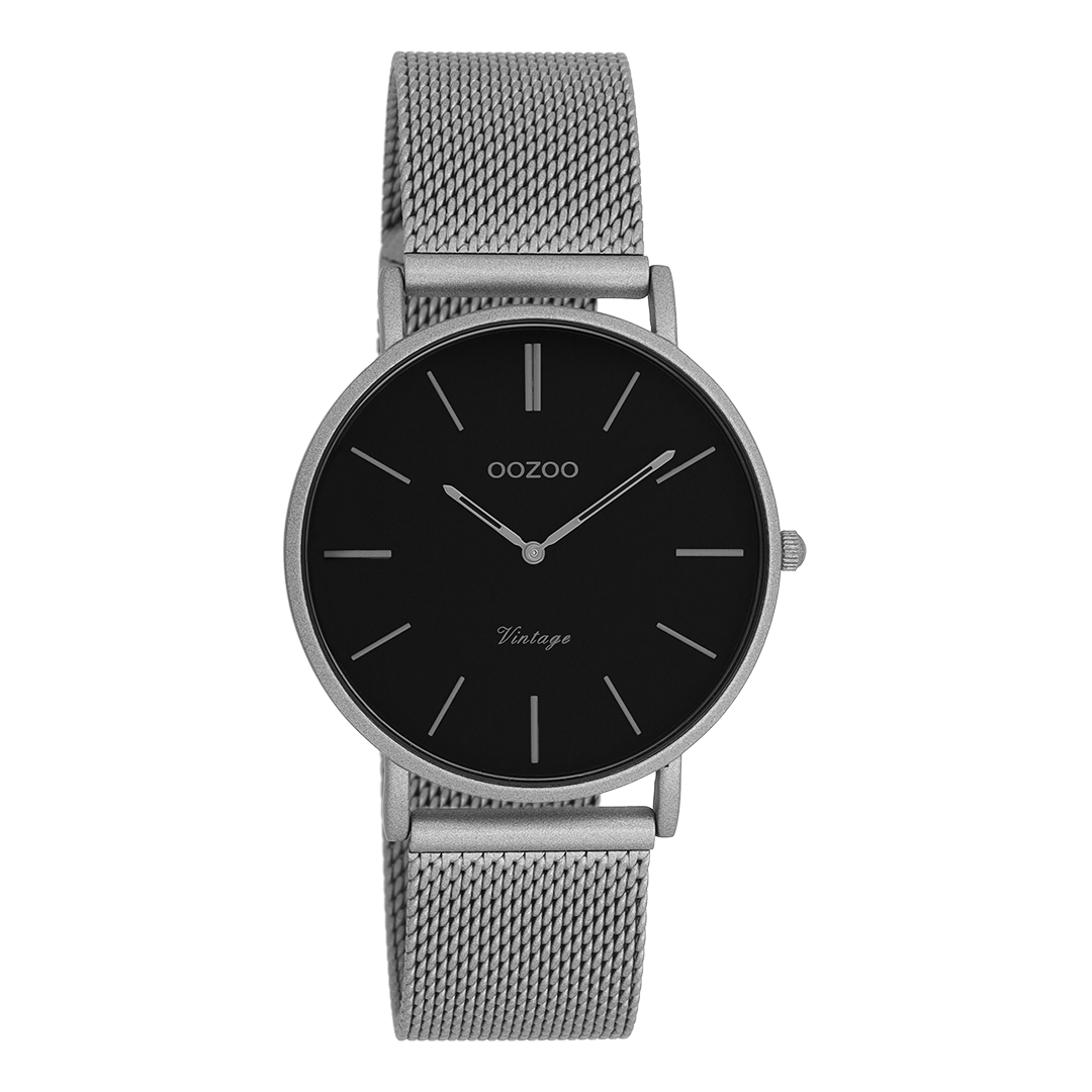 Titanium OOZOO watch with metal mesh bracelet - C9930