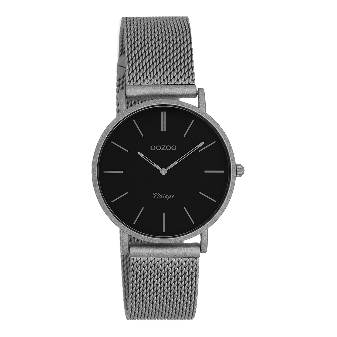 Titanium OOZOO watch with metal mesh bracelet - C9931